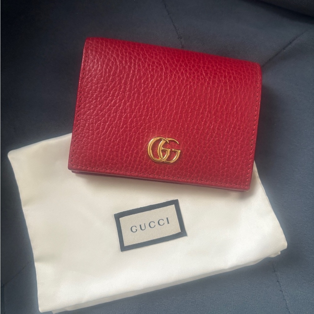 SOLD- Gucci GG Marmont pebbled leather wallet - Picture 9 of 10